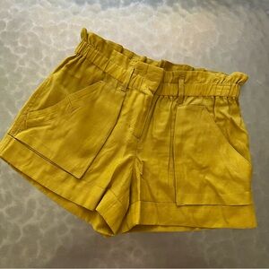 BCBG Maxazria Yellow Shorts